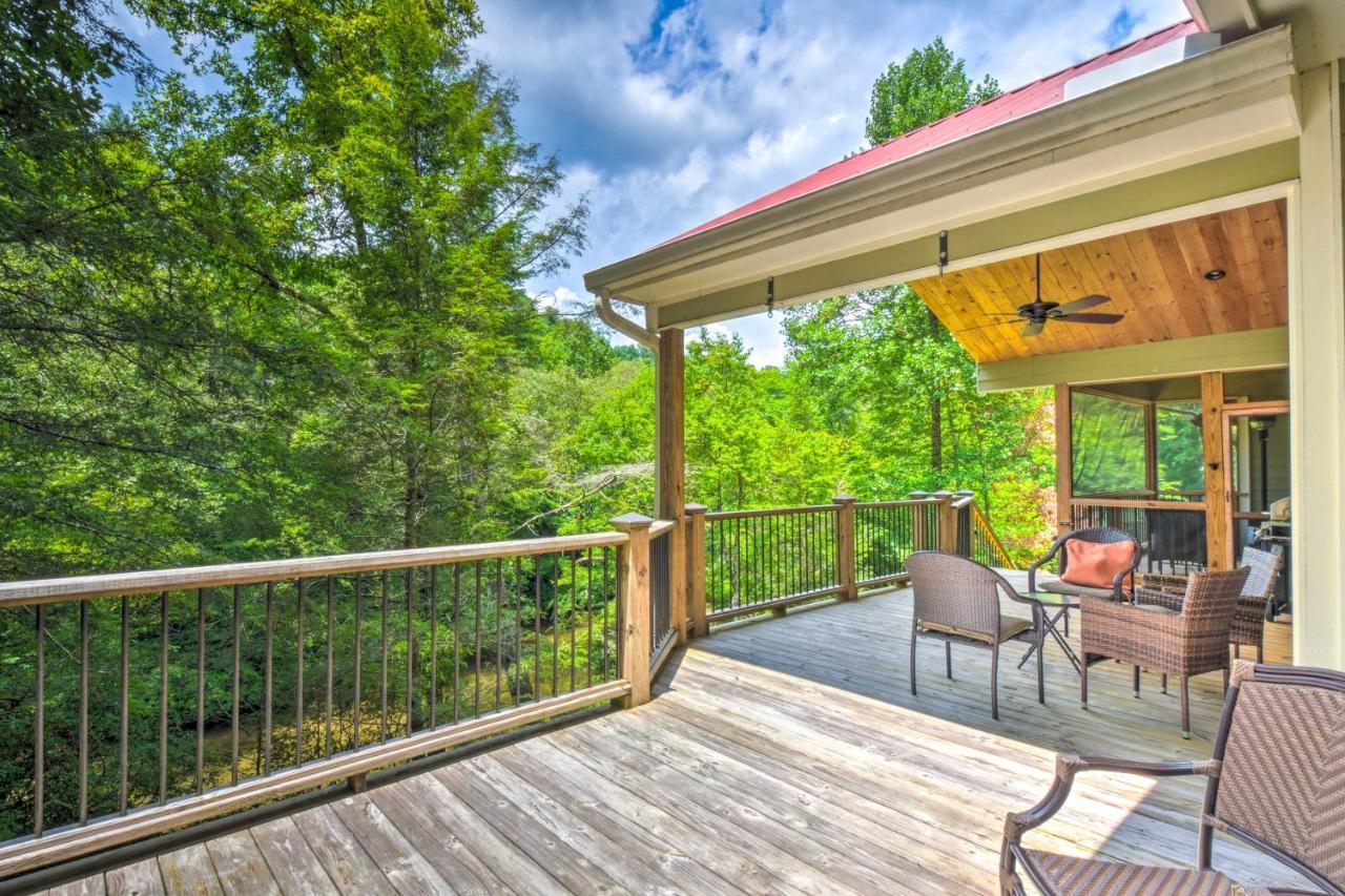 Cozy Riverside Dahlonega Home With Kayaks And Fire Pit 외부 사진